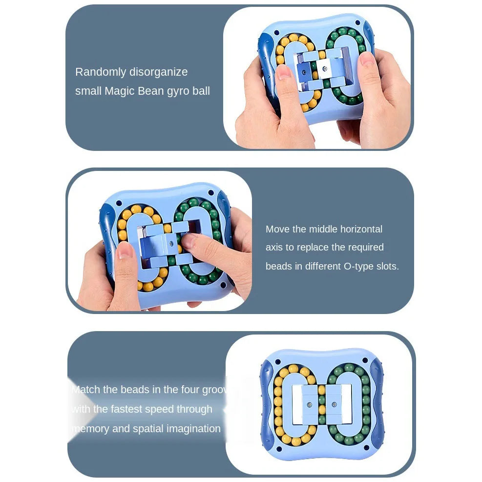 1pc Rotating Magic Bean Fingertip Toy Thinking Training Puzzles Games for Kids Adults Intelligence Montessori Educational Toys