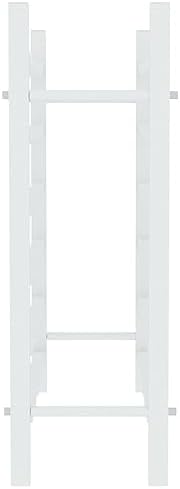 vidaXL White Metal Wine Rack for 36 Bottles