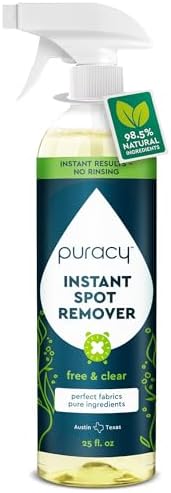 Puracy 25oz Instant Stain Remover - Car Carpet Cleaner