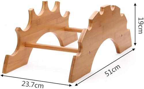 Comepa Solid Wood Arch Bridge Wine Rack - 4 Bottle Storage