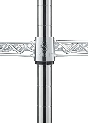 TRINITY 4-Tier Adjustable Wine Rack Freestanding Chrome