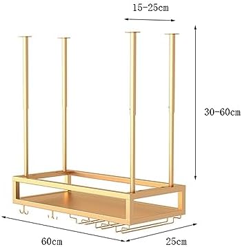 Industrial Style Metal 2 Tier Wall Mounted Wine Rack