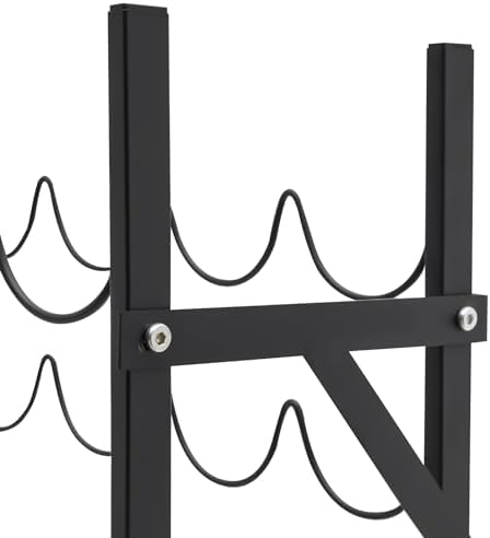 Xuthusman Freestanding Wine Rack 10-Tier Steel Black