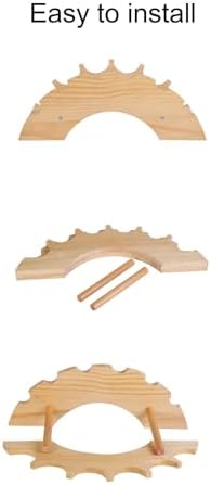 Comepa Solid Wood Arch Bridge Wine Rack - 4 Bottle Storage