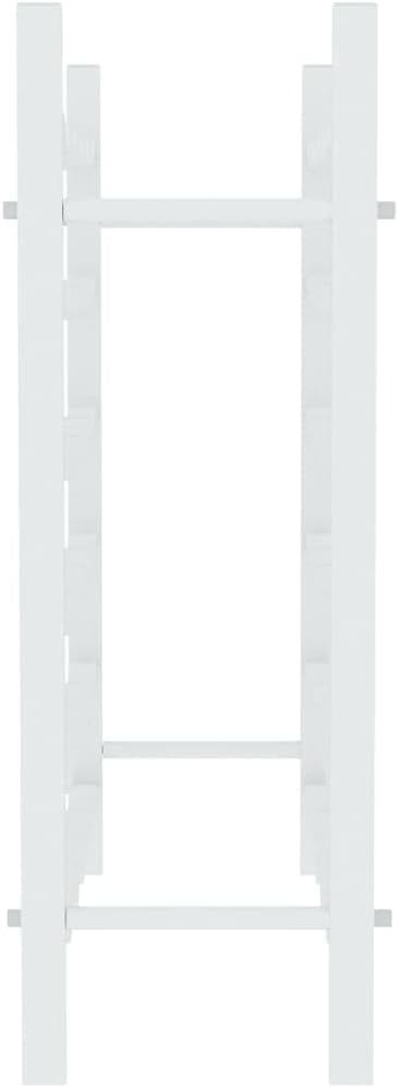 vidaXL White Metal Wine Rack for 36 Bottles