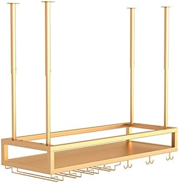 Ceiling Hanging Wine Rack with Adjustable Holder