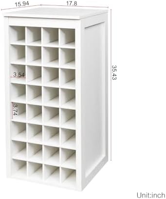 WERSMT 8-Tier Wine Rack Free Standing Floor