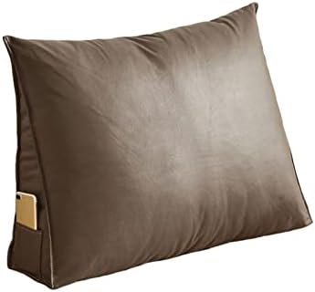 Karnado Wedge Back Cushion with Pockets and Faux PU Leather Cover