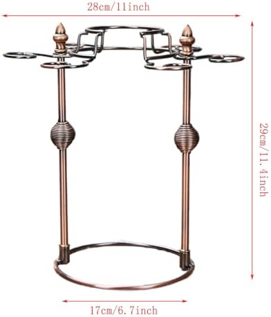 Modern Art Wine Glass Holder with 6 Glasses and 1 Decanter