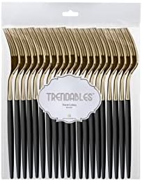 Trendables 120 Pack Two Toned Plastic Forks