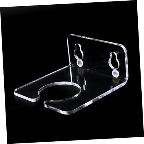 Unomor Transparent Acrylic Wine Glass Rack with Suction Cup Holder
