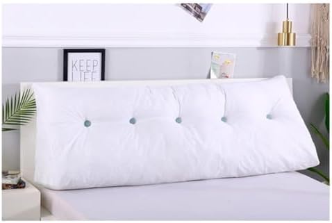 Large Triangular Wedge Pillow for Bed Reading and Back Support