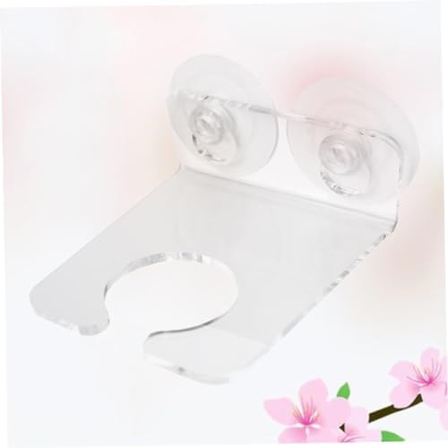 Unomor Transparent Acrylic Wine Glass Rack with Suction Cup Holder