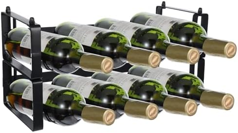 Stackable Wine Rack with 3 Installation Options