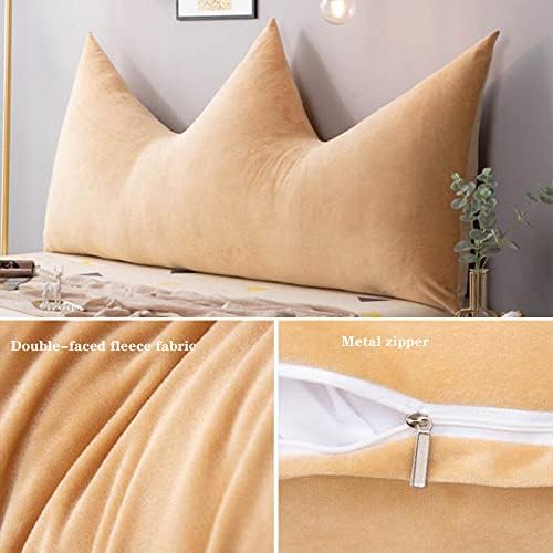 ZZYK Large Velvet Wedge Pillow Reading Support Cushion