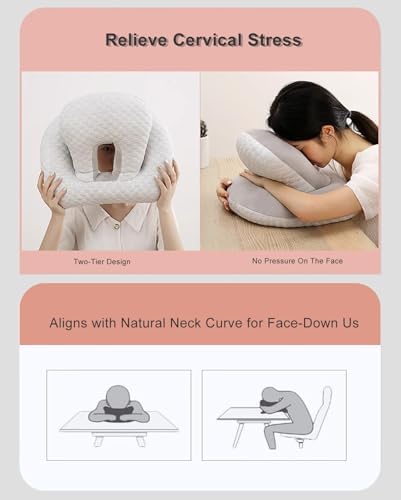 WAHHWF Napping Pillow with Arm Rest and Back Support