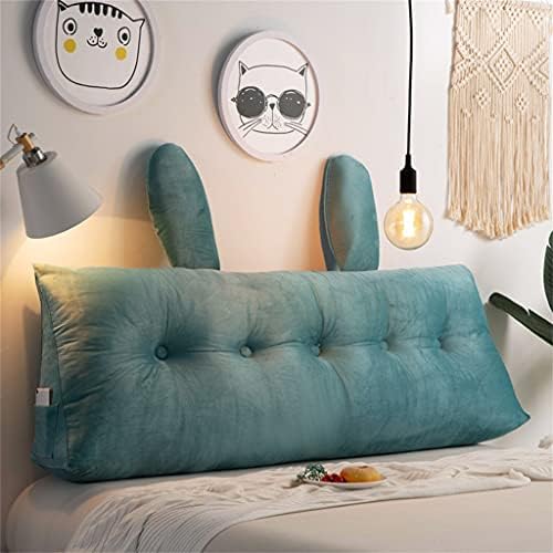 ZZYK Triangular Headboard Pillow with Removable Cover Blue 59inch