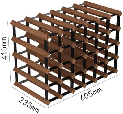 NIBHZ Red Wine Rack Modern Diamond Grid Storage