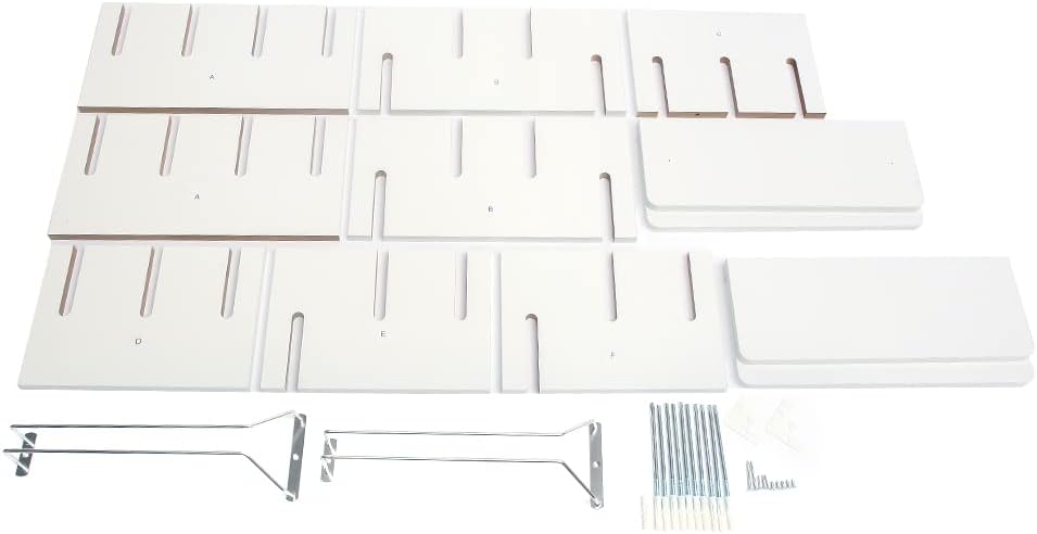 10-Bottle Capacity Wall-Mounted Wine Rack