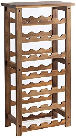Everous 7-Tire Free Standing Wine Rack 28 Bottles Holder