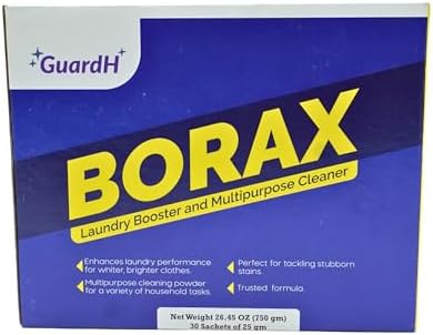 GuardH Borax Cleaner 750g 30 Sachets Natural Laundry Multi-Purpose Powder