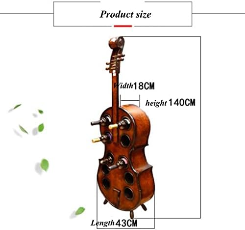 Etlegor Cello Shaped Wine Rack Brown 20x16x60cm