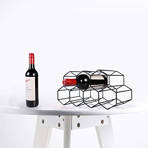 Leaflai Countertop Wine Rack - 9 Bottle Holder No Assembly Needed