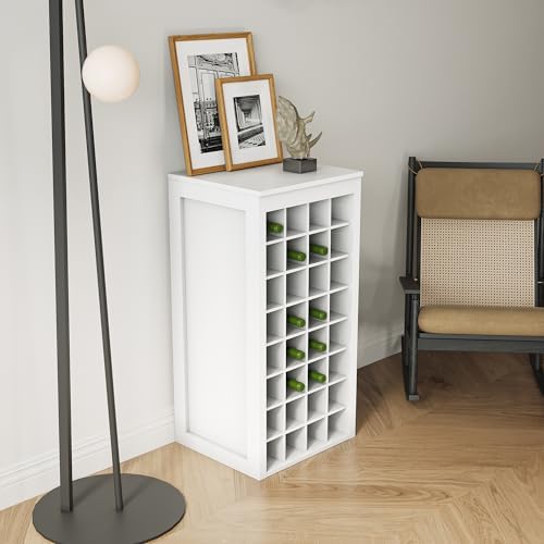 WERSMT 8-Tier Wine Rack Free Standing Floor