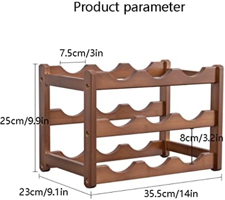 Habiba Premium Bamboo Wine Rack with Hardware