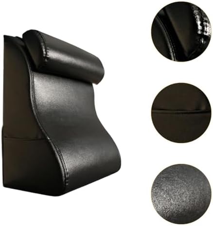 Ioensy Headboard Pillow for Neck and Lumbar Support Black 1