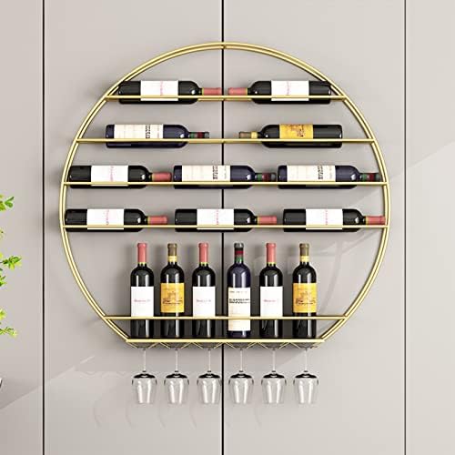 Suuim Wall Mounted Metal Wine Rack