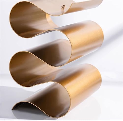 Black Tabletop Wine Rack with S-Shaped Design