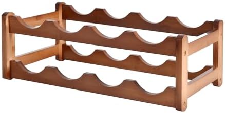 Bamboo Wine Rack Floor Storage Holder for Cellars and Bars