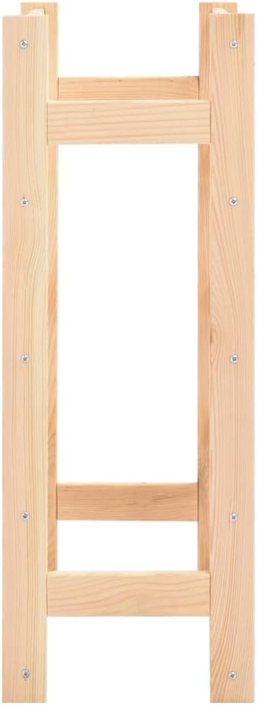BIGBARLEY 20-Bottle Wine Rack Table with Pinewood Design