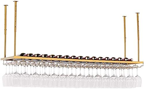 Adjustable Metal Wine Rack 120Cm Wall-Mounted Glass Holder