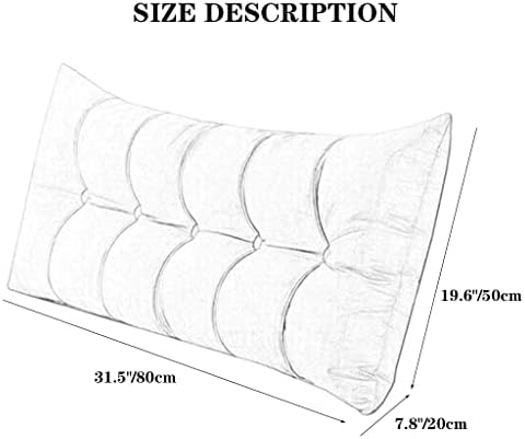 ZZYK Reading Pillow Fleece Headboard Cushion 80cm