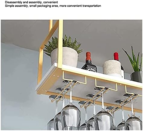 ALDEPO Wall-Mounted Wine Rack with Guardrail Industrial Design for Restaurant Kitchen