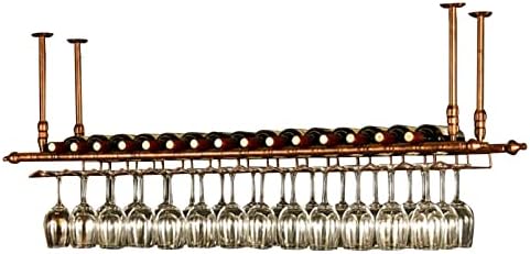 Suuim Metal Wine Rack with Stemware Holder