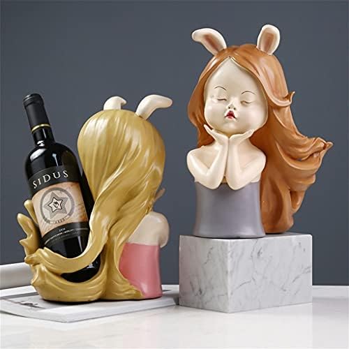 YYDS Cartoon Girl Wine Rack - Gray
