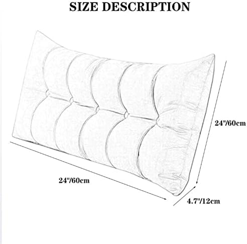 ZZYK Reading Support Pillow Extra Large Fleece Headboard Cushion