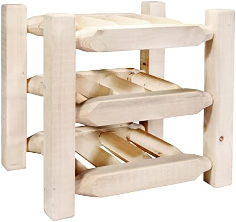 Montana Woodworks Homestead Wine Rack 9 Bottles Clear Lacquer