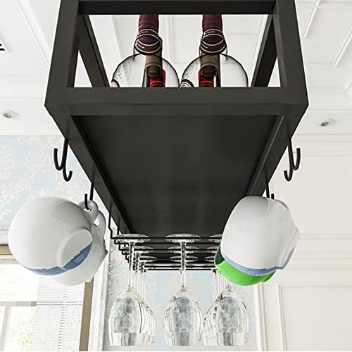 LASEVE Adjustable Ceiling Wine Rack Holder