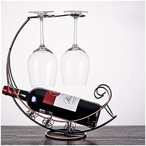 HASMI Tabletop Wine Rack with Hanging Design