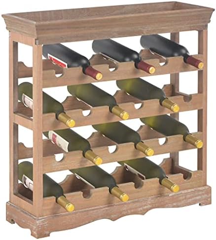 GOLINPEILO Wooden Wine Cabinet with 4 Shelves