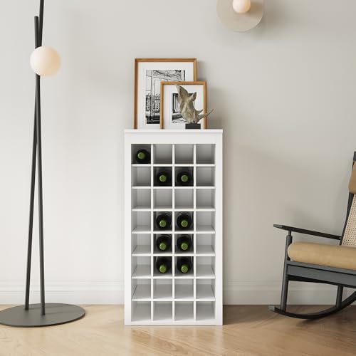 WERSMT 8-Tier Wine Rack Free Standing Floor
