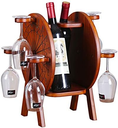 Ferris Wheel Wine Rack 6 Goblet Holder Home Decor