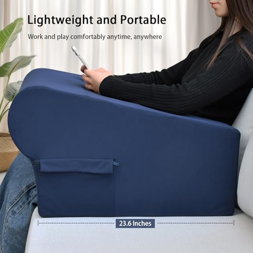 Skypatio Lap Desk Pillow with Pocket - Navy Blue