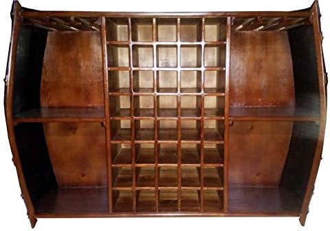 MGP Double Wine Barrel Rack with Glass Hanger 1