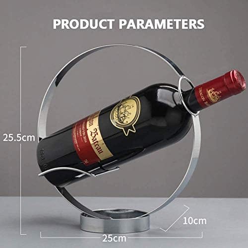 VIXPET Wine Bottle Holder with Silver Finish