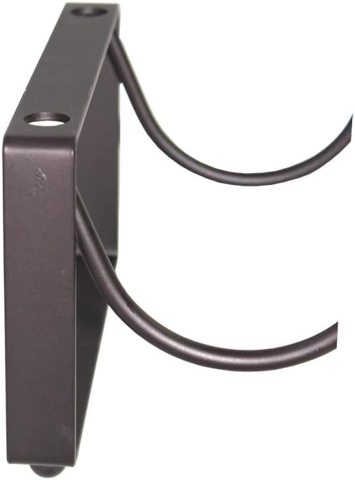 Abcsea 45cm Wavy Brown 4-Bottle Freestanding Wine Rack